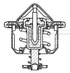 Термостат для автомобилей Haval F7/F7x (19-)/H9 (17-) 2.0T [GW4C20] (90°С) (термоэлемент)
