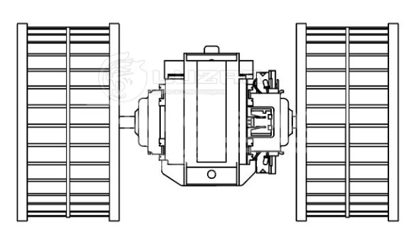 Электровентилятор отопителя для автомобилей Iveco Eurotrakker (93-)/Eurostar (93-)/Trakker (04-)