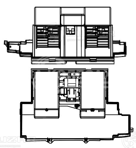 Электровентилятор отопителя для автомобилей Iveco Eurocargo (91-) I-III (до 2015 г.)