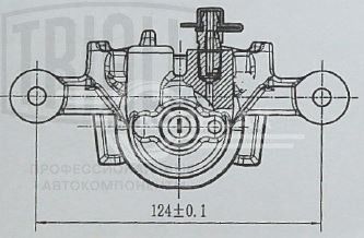 Суппорт тормозной для автомобилей Hyundai ix35 (10-)/Kia Sportage (10-) задний левый d=34мм