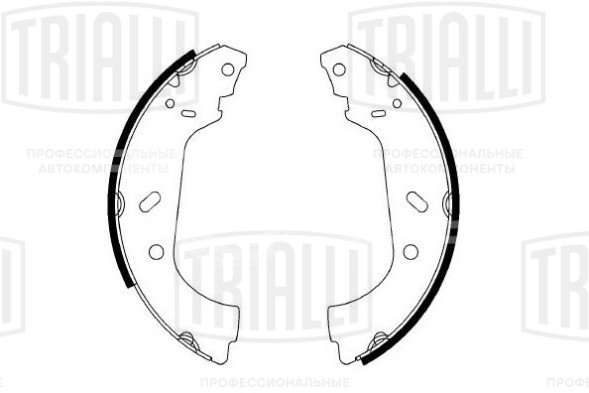 Колодки тормозные барабанные для автомобилей Peugeot Expert (96-) / Citroen Jumpy (95-) 255x61