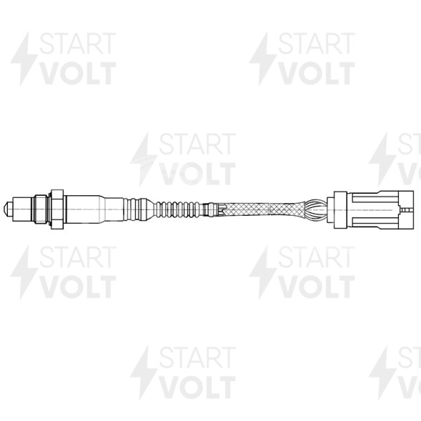 Датчик кислорода для автомобилей Renault Logan (09-)/Sandero (09-) 1.6i овальный разъем
