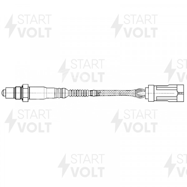 Датчик кислорода для автомобилей Renault Logan (09-)/Sandero (09-) 1.6i овальный разъем