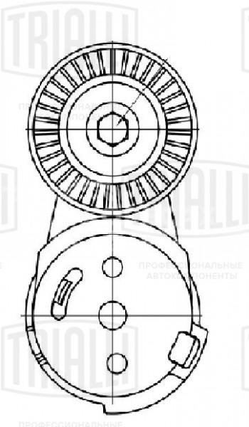 Ролик приводного ремня для автомобилей ГАЗ Volga Siber/Chrysler Sebring (00-) 2.4i (с натяжным механизмом)