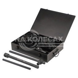 Набор головок ударных 1&quot; 90мм 20 пр. (27-80мм, Т-вороток, трещотка, удлинитель) мет. кейс.