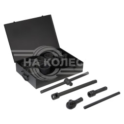 Набор головок ударных 1&quot; 90мм 20 пр. (27-80мм, Т-вороток, трещотка, удлинитель) мет. кейс.