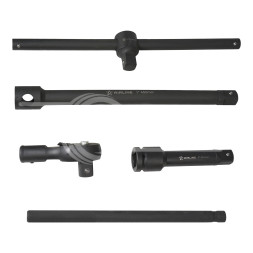 Набор головок ударных 1&quot; 90мм 20 пр. (27-80мм, Т-вороток, трещотка, удлинитель) мет. кейс.