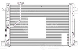 Радиатор кондиционера для автомобилей Mercedes-Benz C (W204) (07-)/E (W212) (09-)