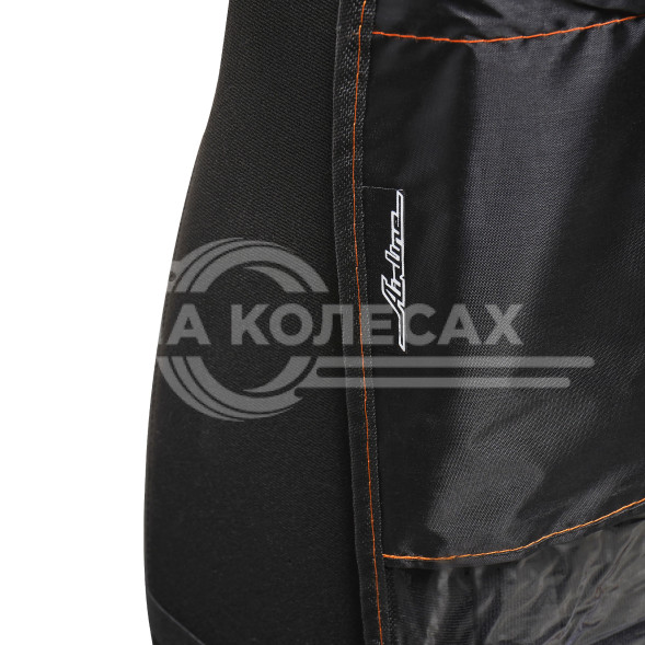 Накидка защитная на спинку переднего сиденья (65*50 см), ПВХ, прозрачная, с карманами