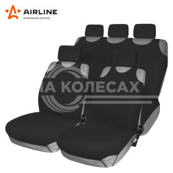 Чехлы-майки F1k компл.передние/задние, цвет черный, полиэстер