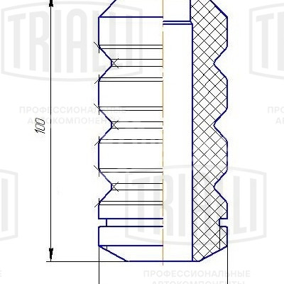 Буфер (отбойник) хода сжатия передней стойки для автомобиля Лада 2110-2112/2170-2172 Priora/2190 Granta/2192/2194 Kalina II