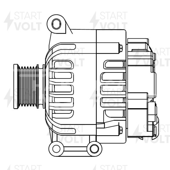 Генератор для автомобилей Peugeot 308 (07-)/Citroen C4 II (10-) 1.6i 150A