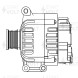 Генератор для автомобилей Peugeot 308 (07-)/Citroen C4 II (10-) 1.6i 150A
