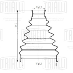 Пыльник ШРУСа наружного для автомобилей Suzuki SX4 (06-) 1.6i