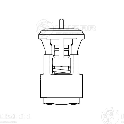 Термостат для автомобилей Skoda Octavia (96-)/VW Golf IV (97-) 1.4i/1.6i (87°С) (термоэл.)