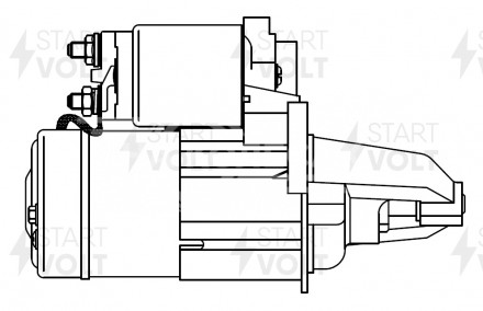 Стартер для автомобилей Nissan Almera N15 (95-)/Sunny N14 (90-) 1.4i/1.6i 1кВт