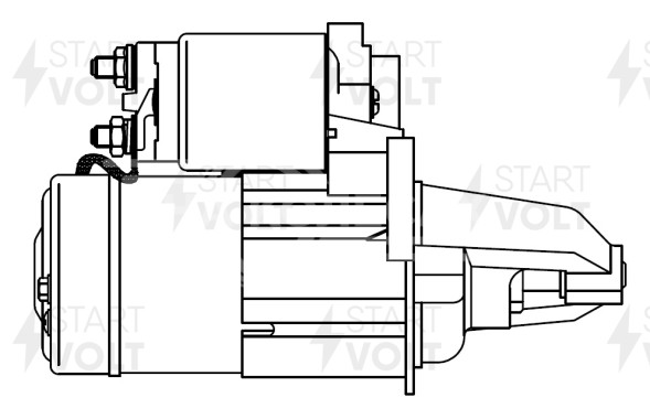 Стартер для автомобилей Nissan Almera N15 (95-)/Sunny N14 (90-) 1.4i/1.6i 1кВт