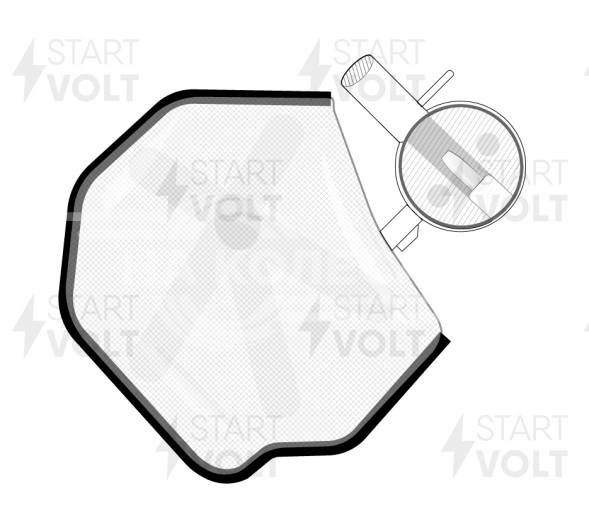 Фильтр электрического бензонасоса для автомобилей Renault Duster (10-)/Kaptur (16-) 2.0i