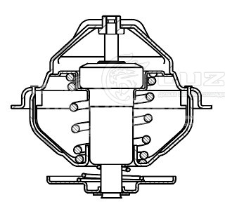 Термостат для а/м КАМАЗ 5490 (13-)/Mercedes-Benz Axor (01-)/Actros MP2/MP3 (02-)/MAN TGA (01-)/TGS/TGL (05-) (83°С) (термоэлемент)