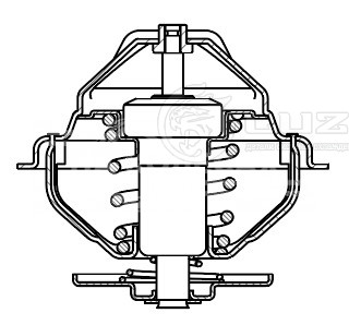 Термостат для а/м КАМАЗ 5490 (13-)/Mercedes-Benz Axor (01-)/Actros MP2/MP3 (02-)/MAN TGA (01-)/TGS/TGL (05-) (83°С) (термоэлемент)