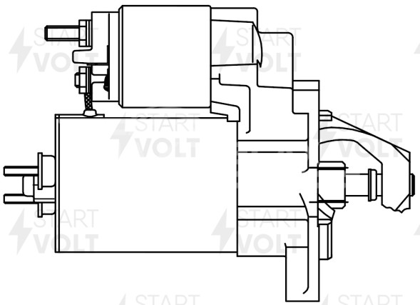 Стартер для автомобилей VAG 80 (86-)/100 (86-) 1.8i/2.0i 1,1кВт