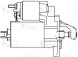 Стартер для автомобилей VAG 80 (86-)/100 (86-) 1.8i/2.0i 1,1кВт