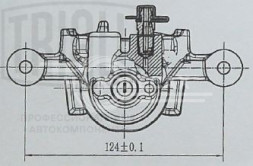 Суппорт тормозной для автомобилей Hyundai ix35 (10-)/Kia Sportage (10-) задний правый d=34мм