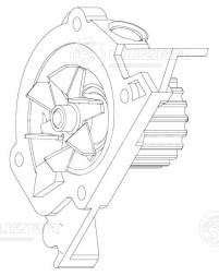 Насос водяной для автомобилей Peugeot 407 (04-) 1.8i/2.0i [EW7; EW10]
