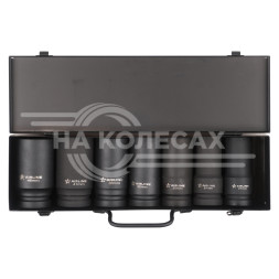 Набор головок ударных 1&quot; 110мм 7 пр. (24-46мм) мет. кейс.