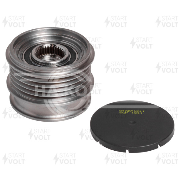 Шкив с обгонной муфтой генератора для автомобилей Volvo XC60 (08-)/XC70 (07-) 2.4D/S80 (06-) 2.5T