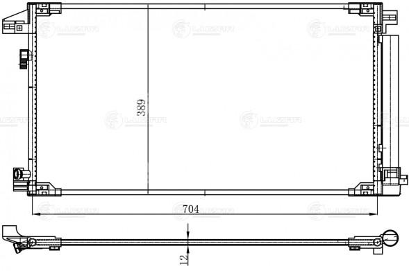 Радиатор кондиционера для автомобилей Toyota Prius (15-)