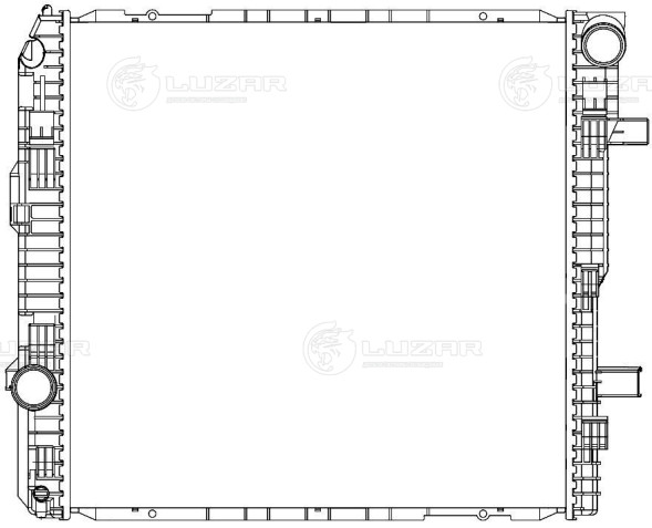 Радиатор охлаждения для автомобилей Mercedes-Benz Atego (98-)/Atego II (04-) 4.25D/4.8D