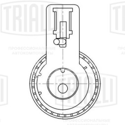 Ролик ГРМ для автомобилей Peugeot Partner (08-) 1.6d (натяж.) (CM 6062)