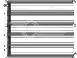 Радиатор кондиционера для автомобилей Land Cruiser Prado 120 (02-) 3.0TD/4.0i