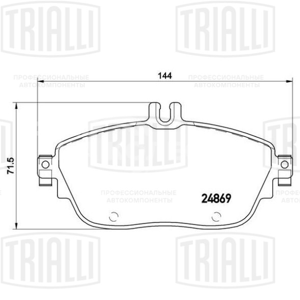 Колодки тормозные для автомобилей Mercedes GLA (13-) дисковые передние