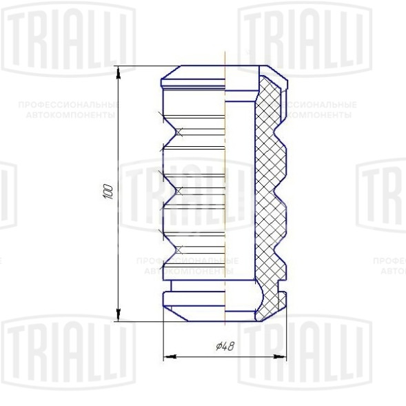 Буфер (отбойник) хода сжатия передней стойки для автомобиля Лада 1117-1119 Лада Kalina