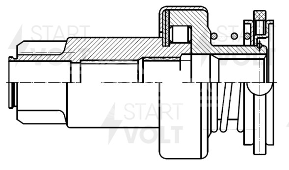 Привод стартера (бендикс) для автомобилей VAG Transporter T5 (03-)/Multivan V (03-) 1.9TDI