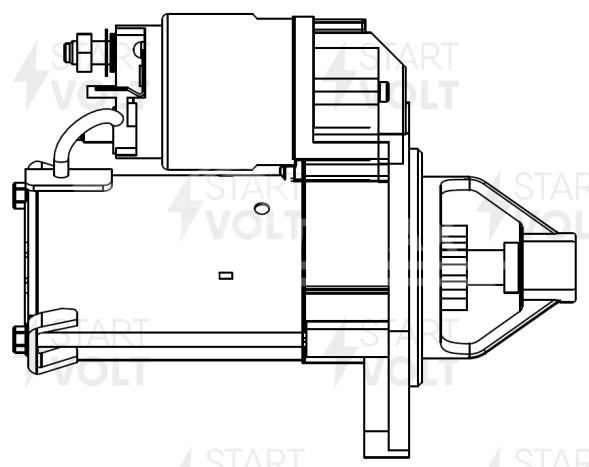 Стартер для автомобилей Лада 2101-2107/2123/21214 н/о (тип АвтоВАЗ) 1,4кВт (LSt 0102)