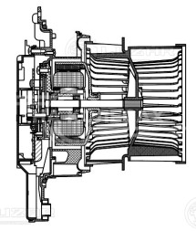 Электровентилятор отопителя для автомобилей Toyota Camry (XV70) (18-)/RAV 4 (XA50) (19-)/Lexus RX (15-)