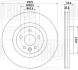 Диск тормозной передний для автомобилей Land Rover Discovery Sport (14-) / RR Evoque (11-) d=325 окрашенный