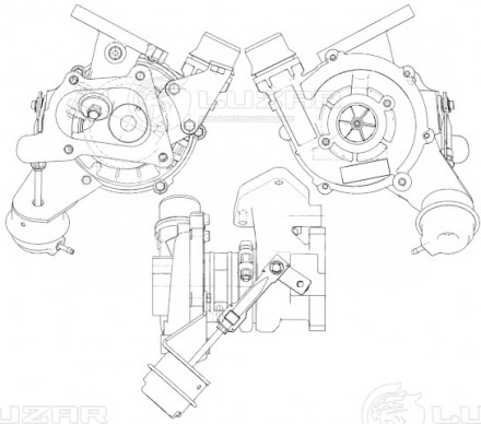 Турбокомпрессор для а/м Renault Master (10-) 2.3D [M9T]