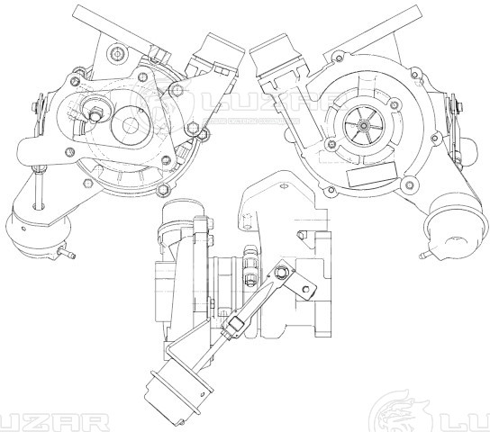 Турбокомпрессор для а/м Renault Master (10-) 2.3D [M9T]