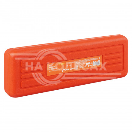 Набор головок ударных 1/2&quot; 38мм 10 пр. (10-24мм, Г-вороток) пласт. кейс.