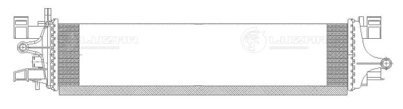 Радиатор охлаждения для автомобилей Focus III (13-)/Kuga (13-) 1.5T M/A (жидк. интеркул.)