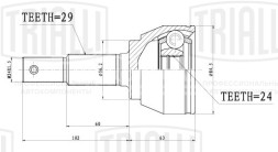 ШРУС наружный передний для автомобилей Nissan Juke (10-) 1.6i MT