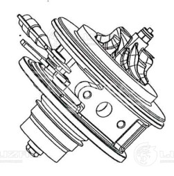 Картридж турбокомпрессора для а/м Kia Sorento (06-)/Hyundai Starex/ H-1 (07-) 2.5D (D4CB) E-4 (тип BV43)