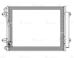 Радиатор кондиционера для автомобилей Passat B6 (05-)