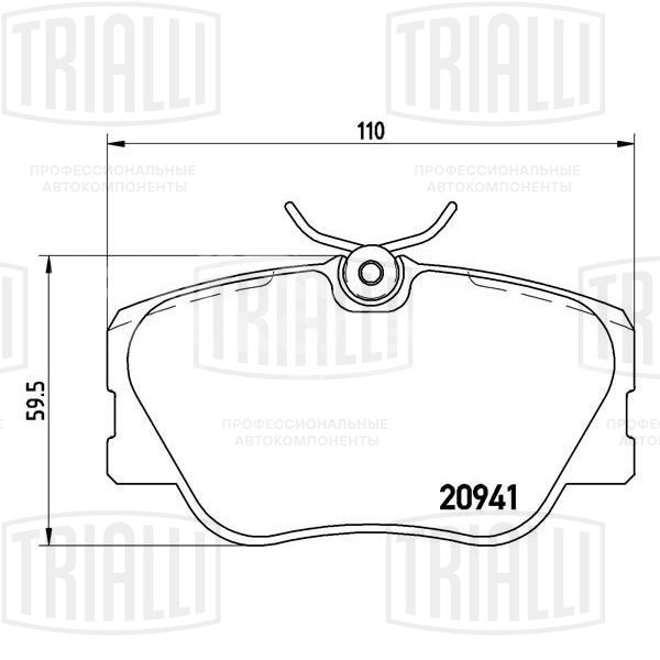 Колодки тормозные для автомобилей Mercedes E (W124) (84-) дисковые передние
