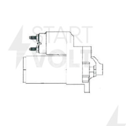 Стартер для автомобилей Renault Duster (10-)/Kangoo (03-) 1.5dCi (тип Mitsubishi) 1,4кВт