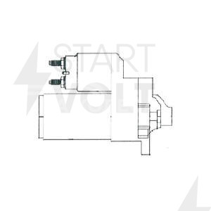 Стартер для автомобилей Renault Duster (10-)/Kangoo (03-) 1.5dCi (тип Mitsubishi) 1,4кВт